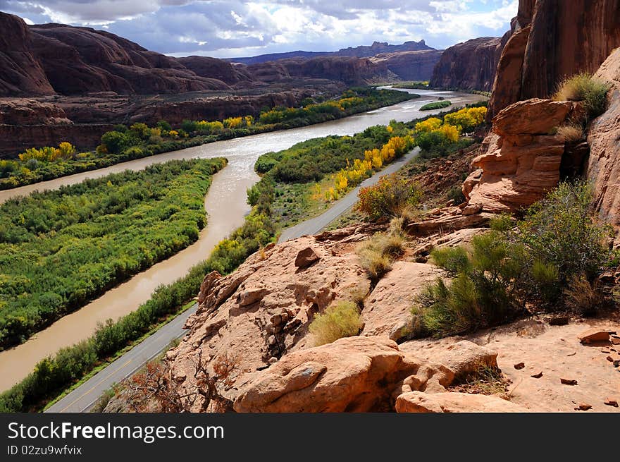 Moab Portal View of Colorado River