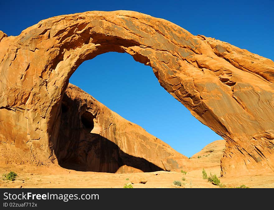 Corona Natural Arch in Southern Utah. Corona Natural Arch in Southern Utah