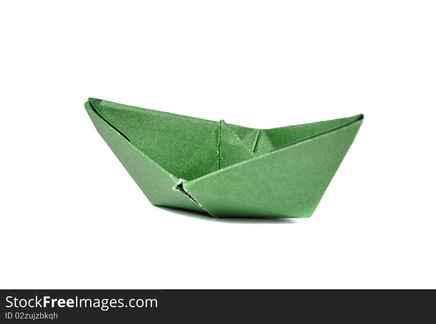 Close Up Origami Ship