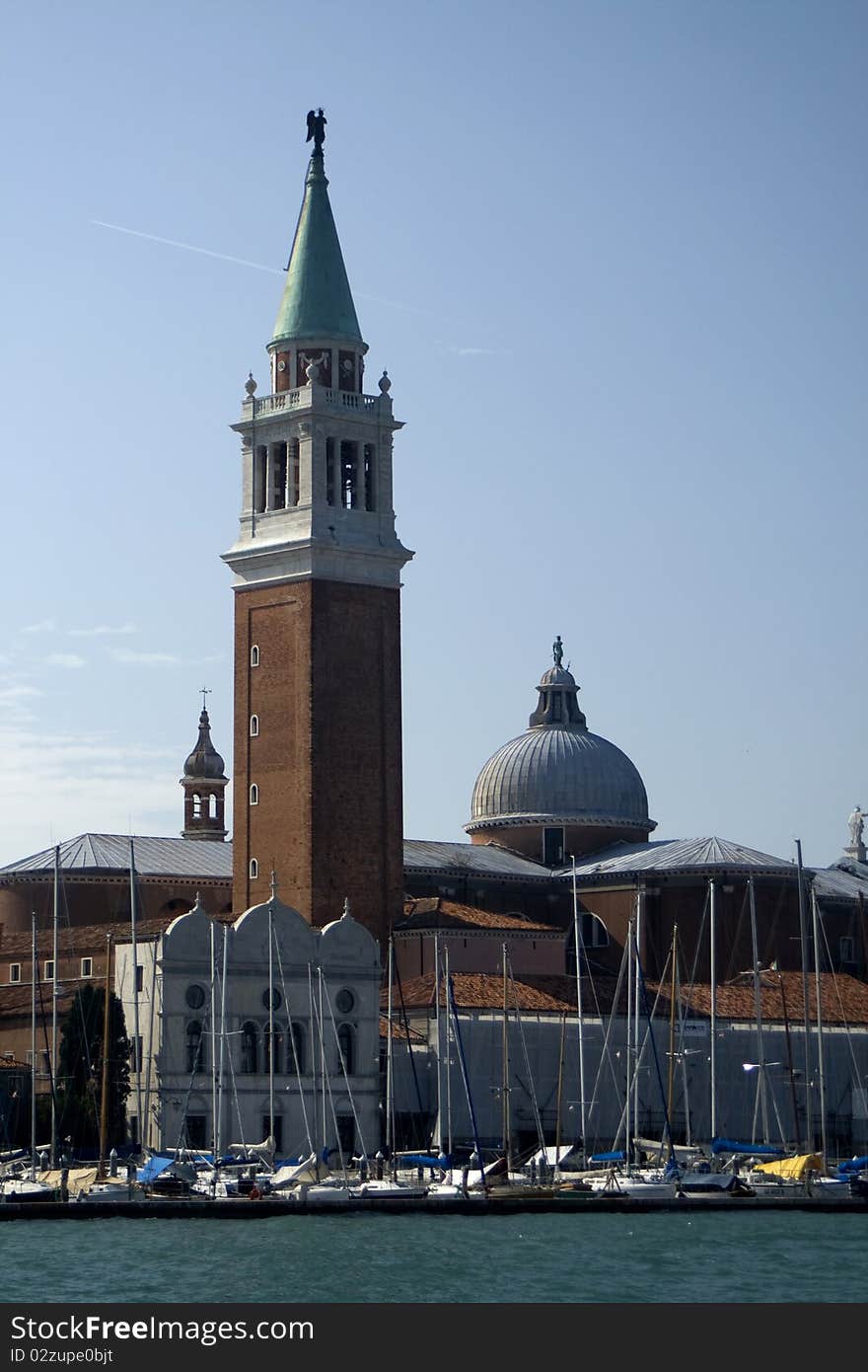 A shot of the city from the Grand Canal in Venice