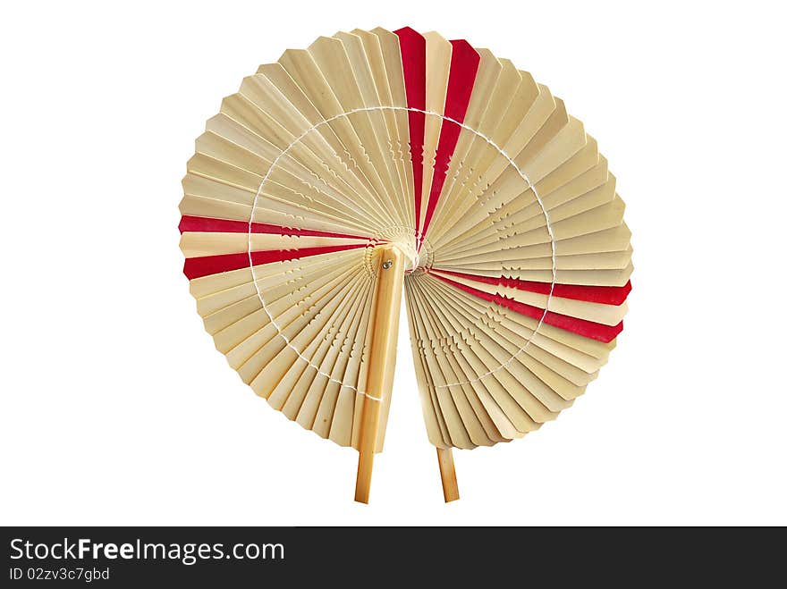 Thai hand fan made by bamboo. Thai hand fan made by bamboo.