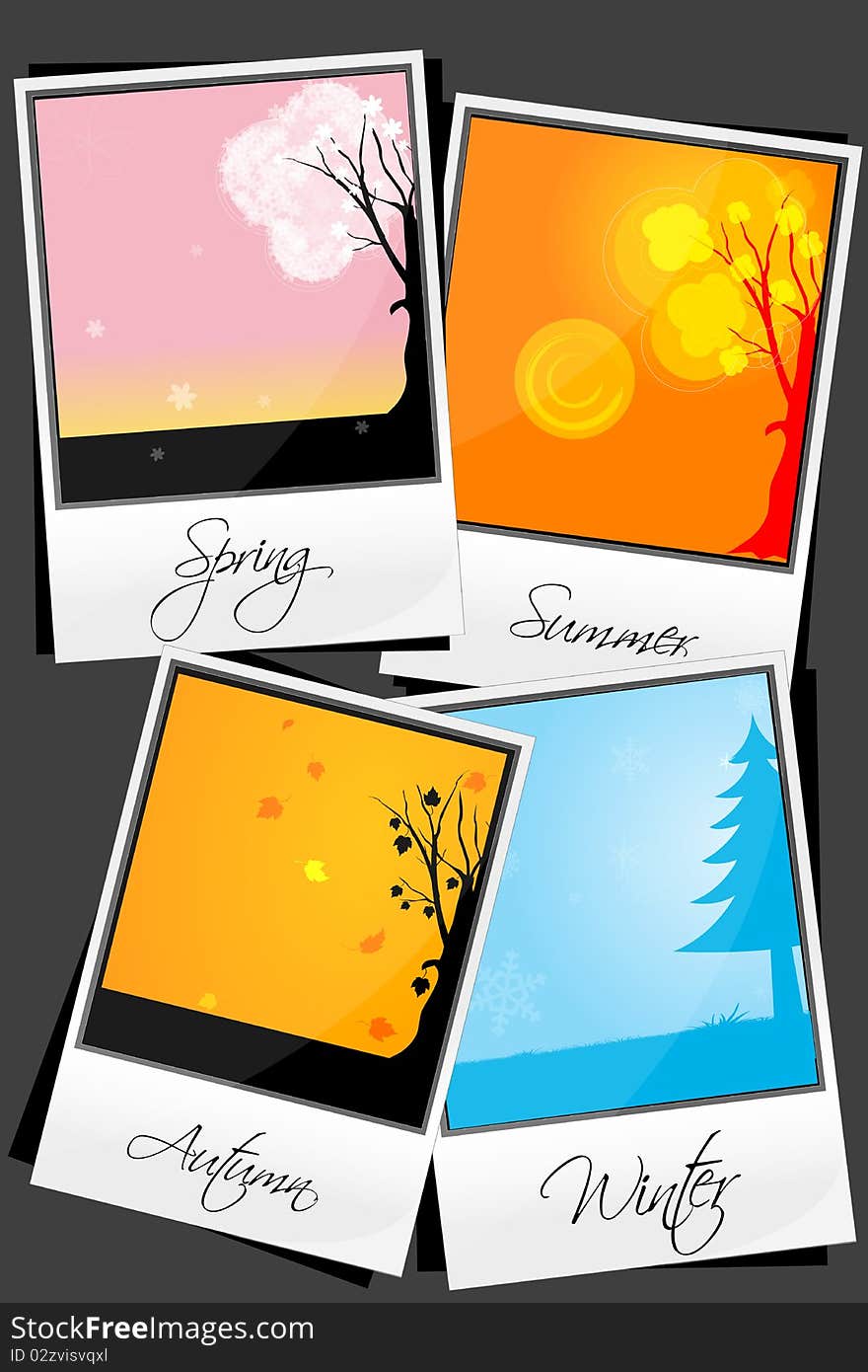 Illustration of types of season