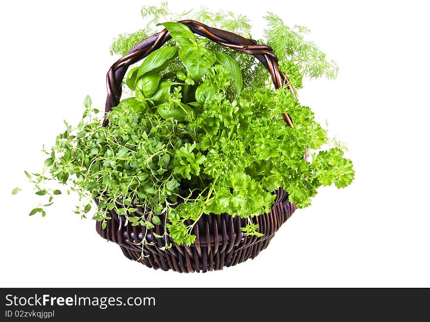 Basket of herbs