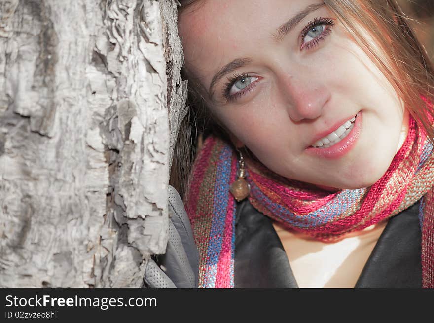 Romantic beautiful young woman enjoying the life