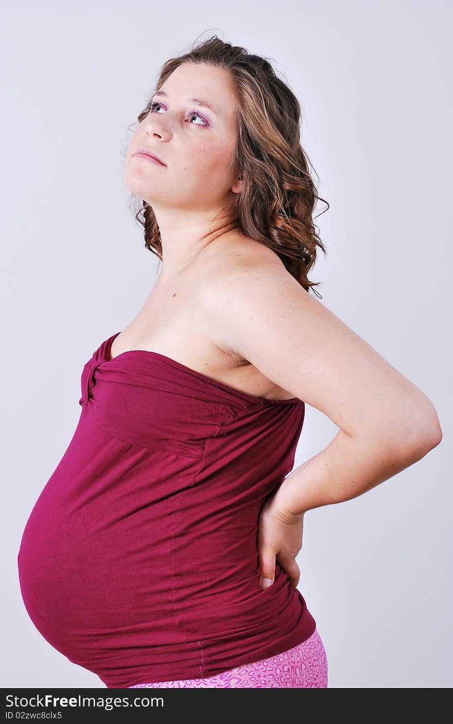 Portret of pregnant beautiful woman. Portret of pregnant beautiful woman