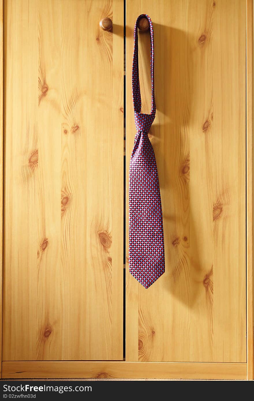 Red Striped Necktie