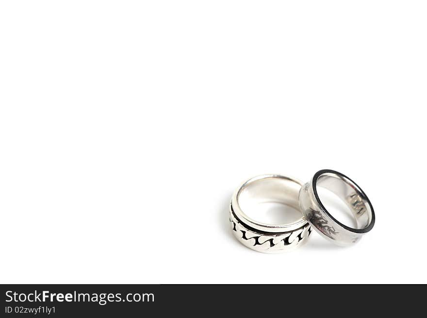 Two metal rings