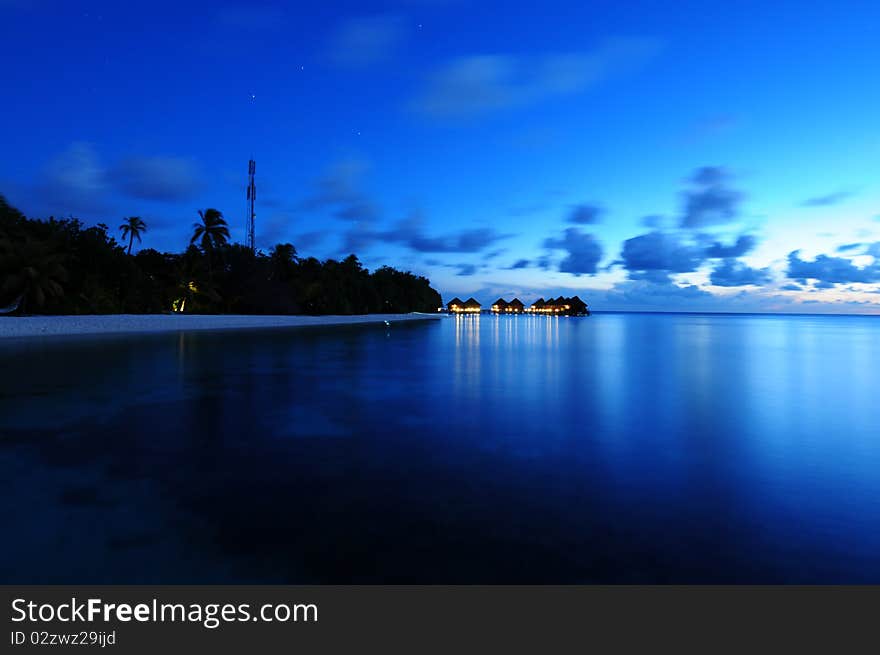 Mirihi Island Resort In The Indian Ocean On The Ma