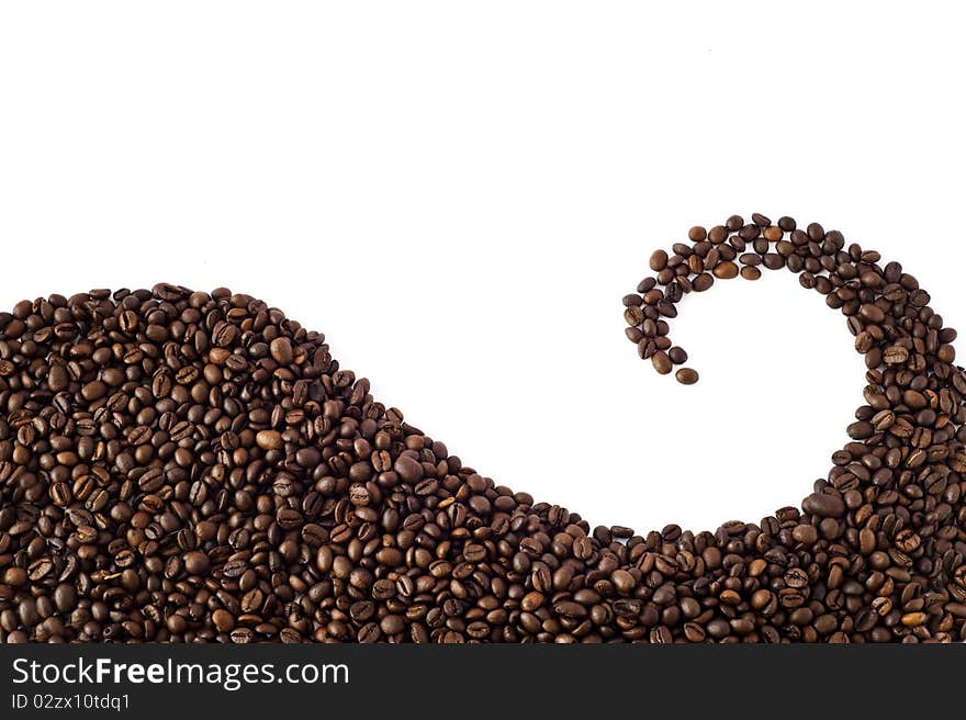 Spiral of coffee beans 1