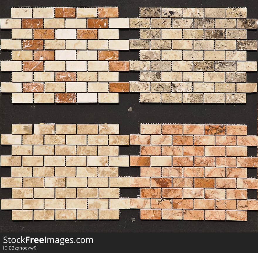 Natural stone tiles pattern and abstract background. Store display