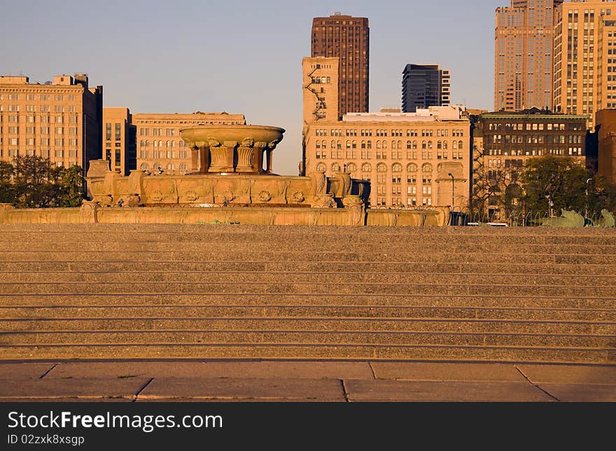 Stairs to Buckingham Fountain