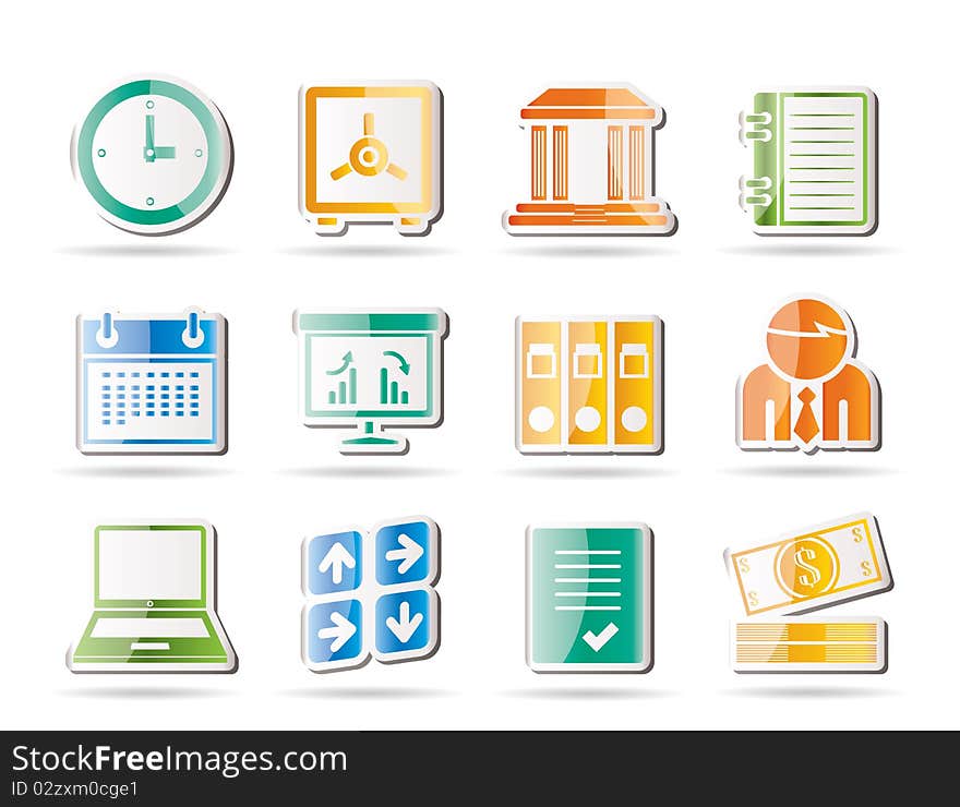 Business, Finance And Office Icons