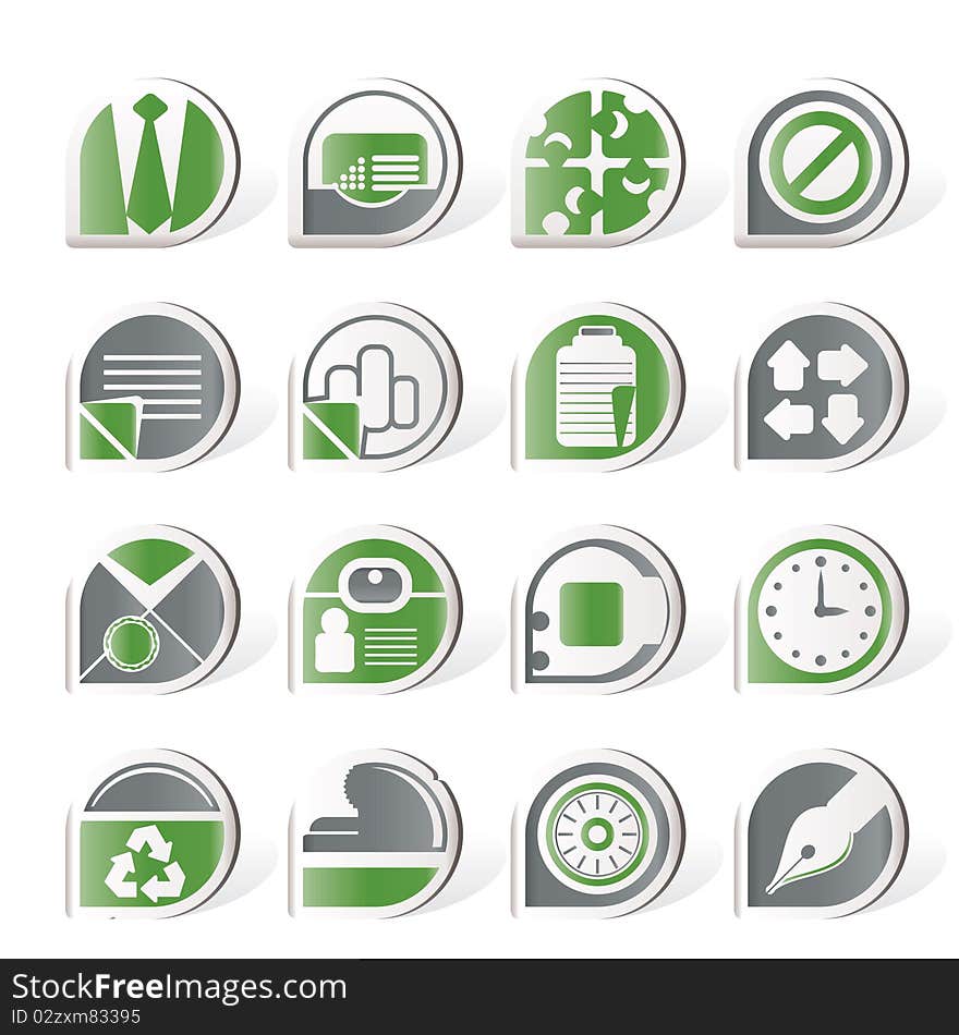 Simple Business And Office Icons