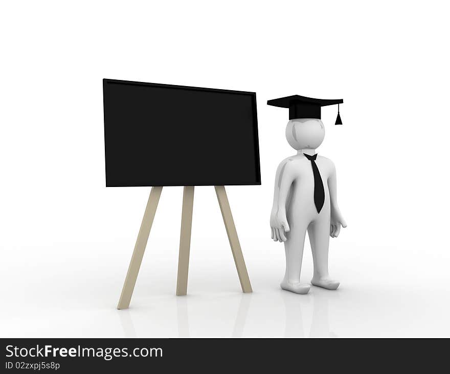 Teacher Concept on white background