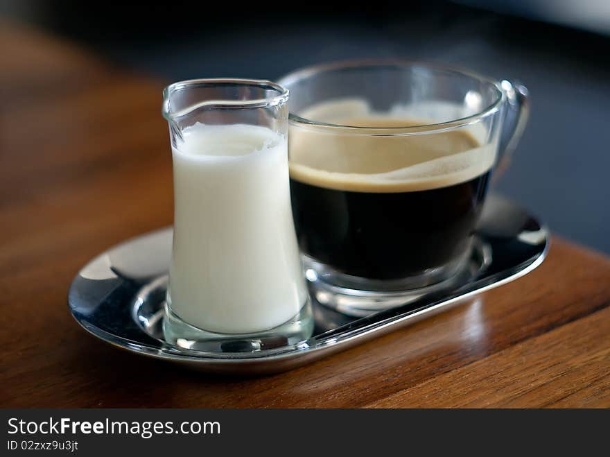 Coffee and milk