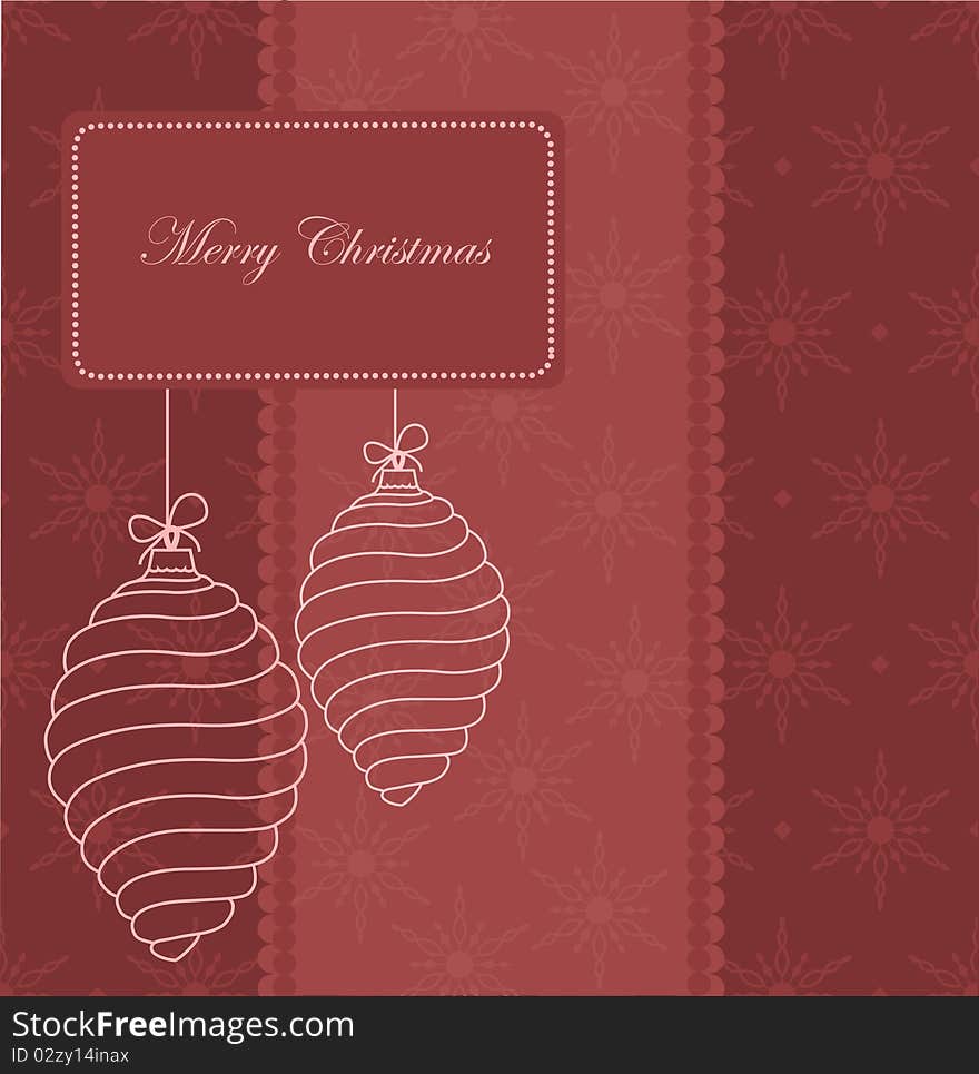 Retro christmas background vector illustration