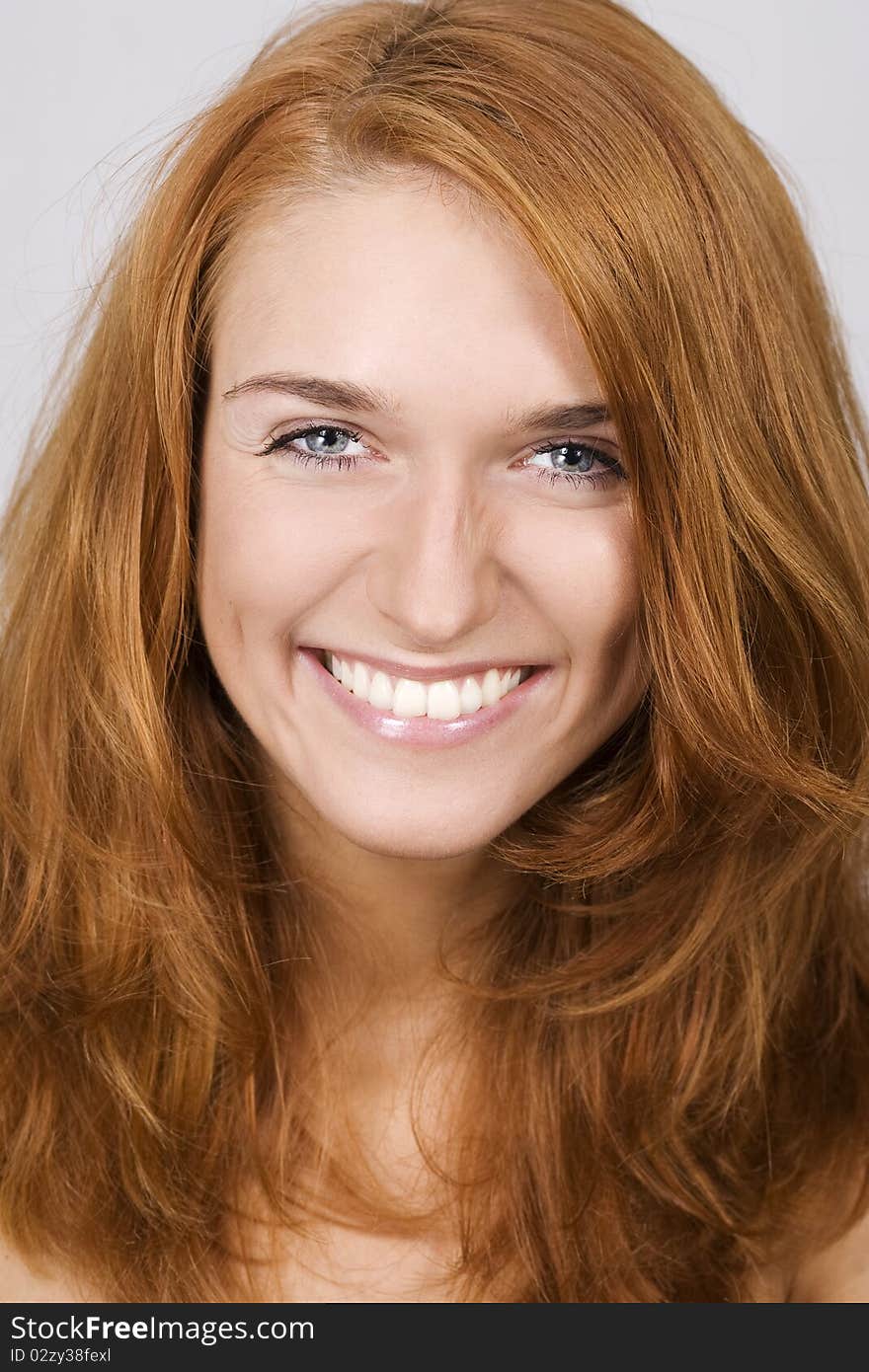 Portrait of beautiful smiling woman. Portrait of beautiful smiling woman