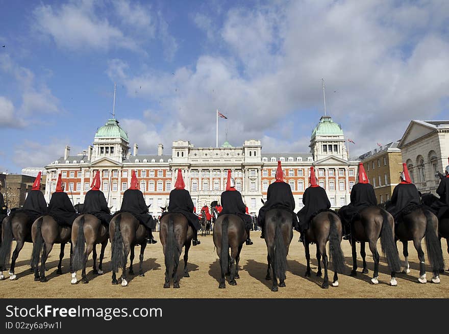 Horse Guards Parade with Old Admiralty building