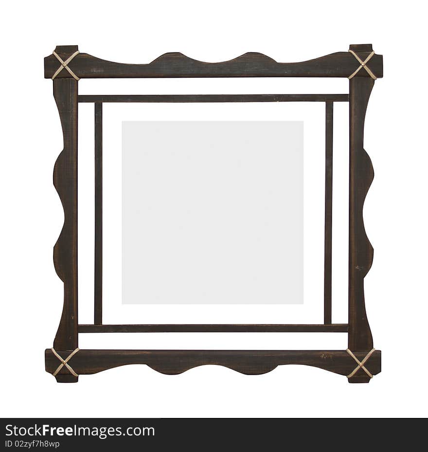 Decorative frame for painting isolated on white. Decorative frame for painting isolated on white