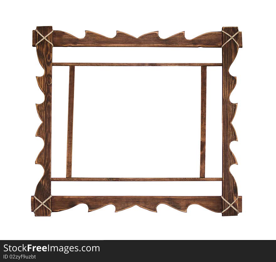 Decorative frame for painting isolated on white