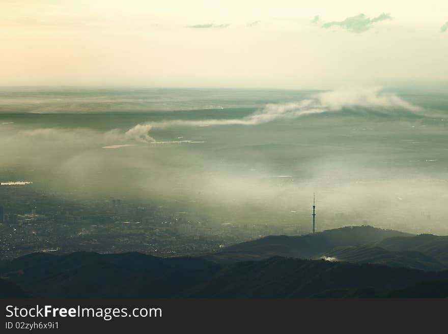 Almaty smog