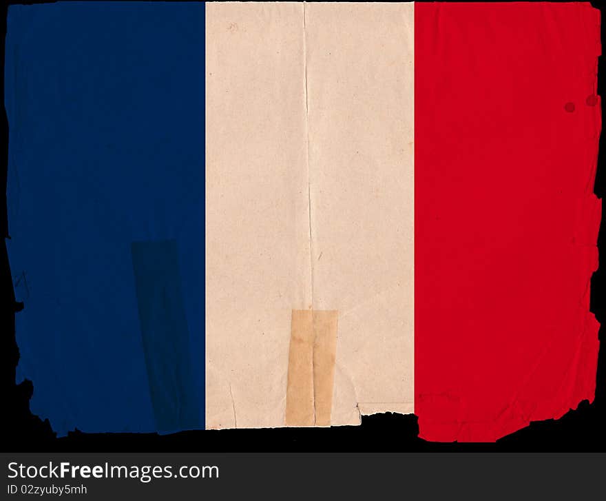 Old Vintage Flag France