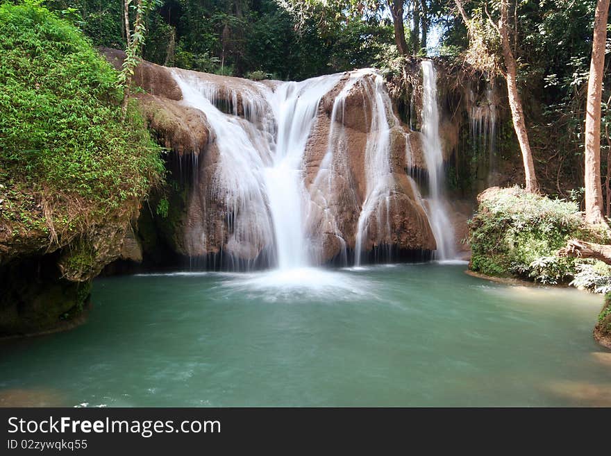 Beautiful waterfall in Doi Phunang National Park's Prayao province, northern of Thailand. Beautiful waterfall in Doi Phunang National Park's Prayao province, northern of Thailand