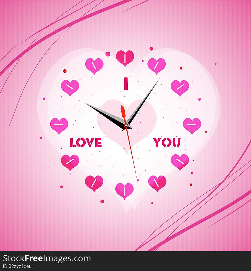 Valentine clock