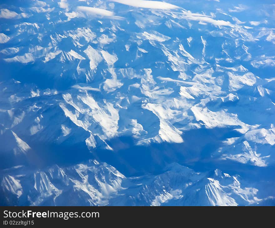 Aerial View Of A Mountain Range,Pyrenees