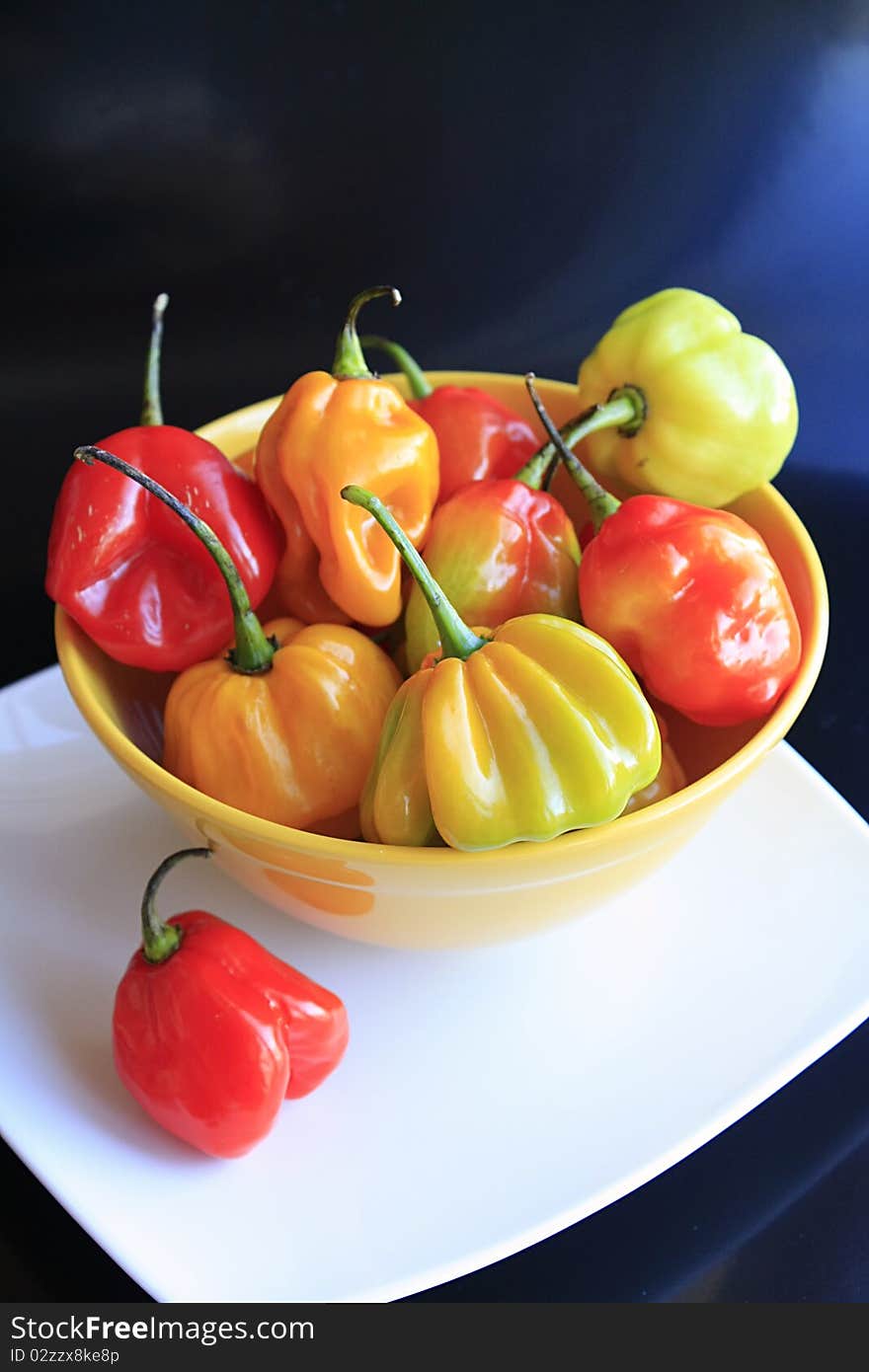 Habanero peppers