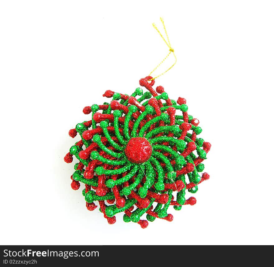 Christmas toy isolated on white background