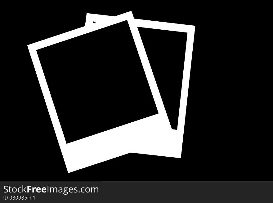 Two separate frames for photos