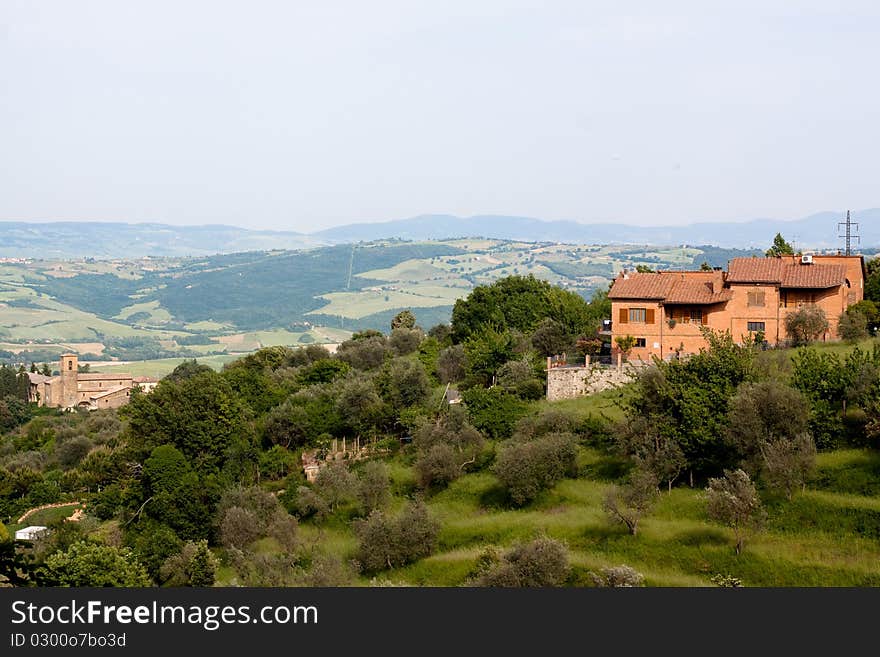 A villa in Tuskanian hills. A villa in Tuskanian hills