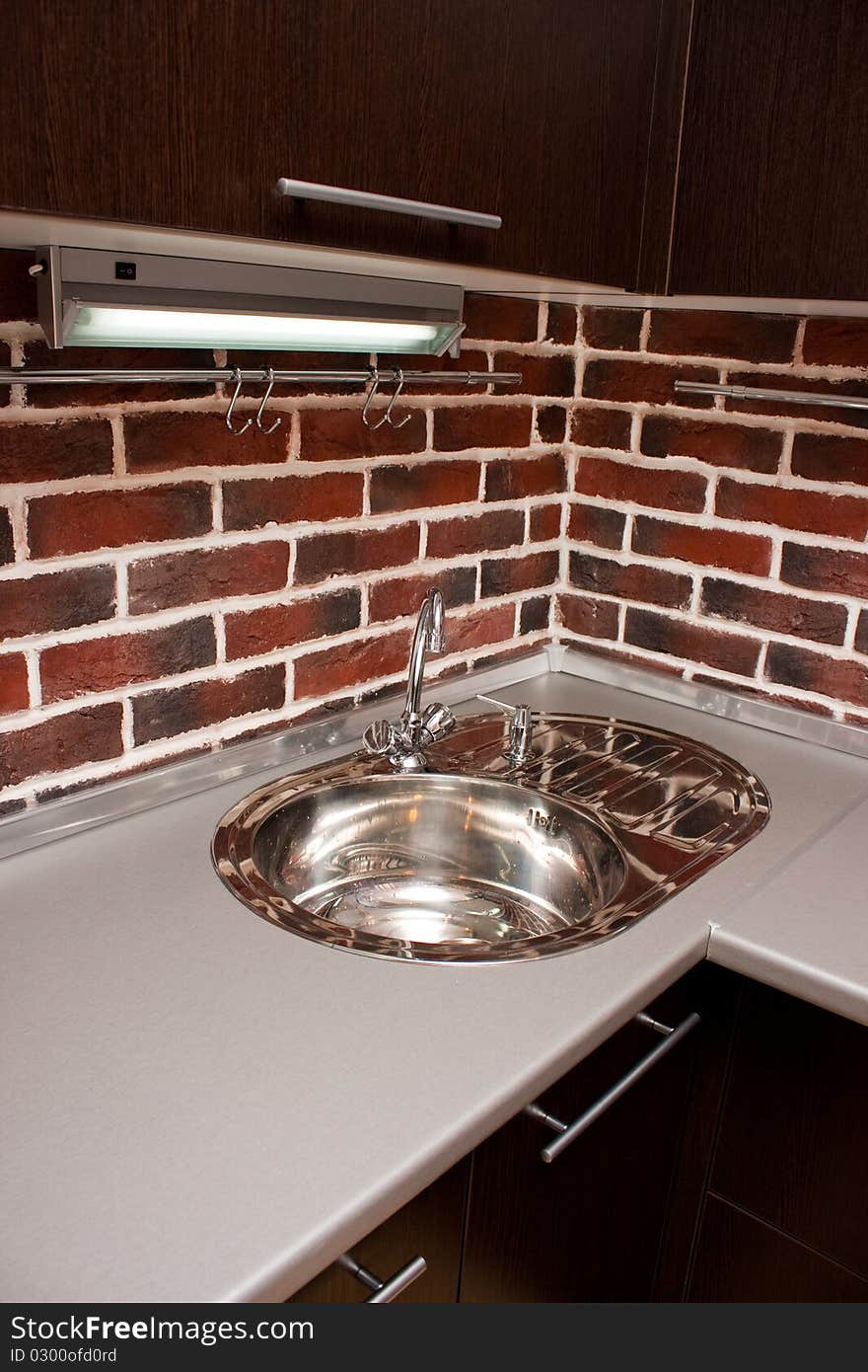 Interior of the modern kitchen