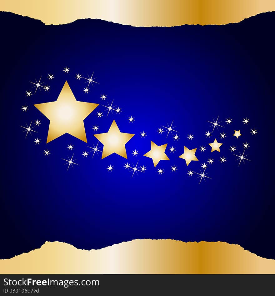 Illustration of a christmas star background