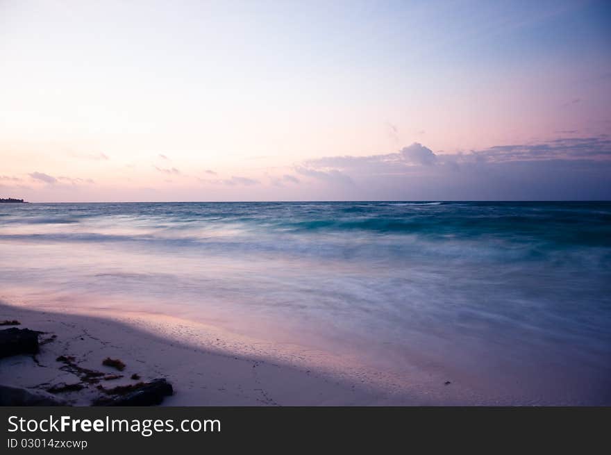 View of calm morning sea