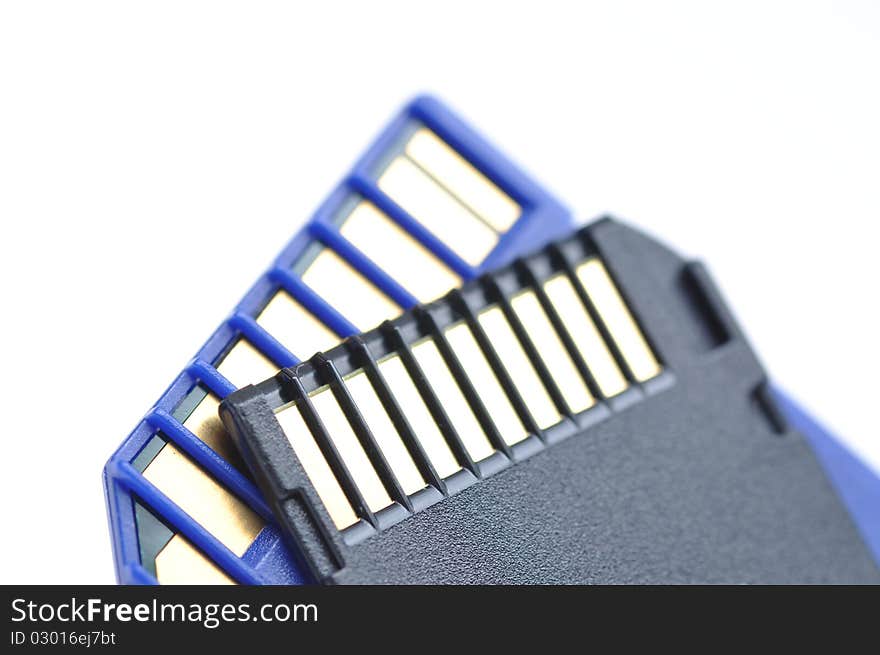 Close-up memory cards