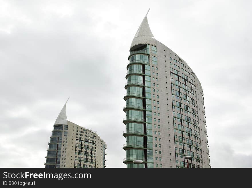 Modern Buildings In The Expo Park In Lisbon