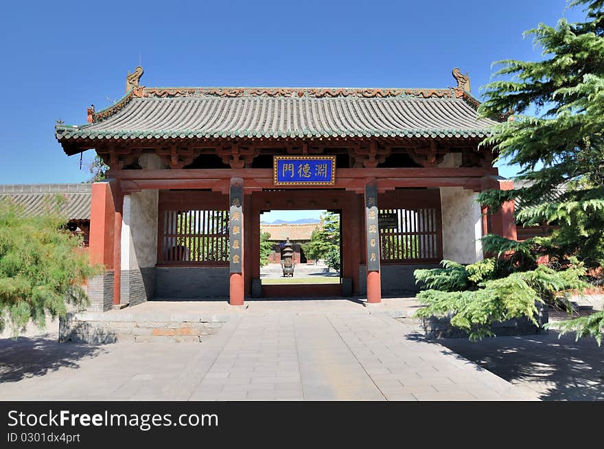 Chinese temple garden