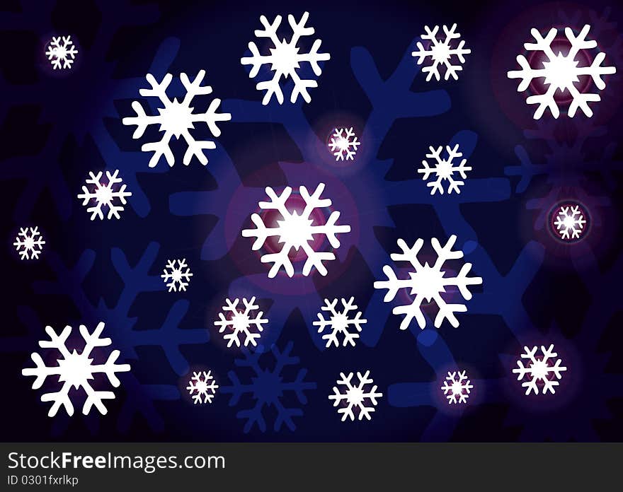 Glowing Snowflakes