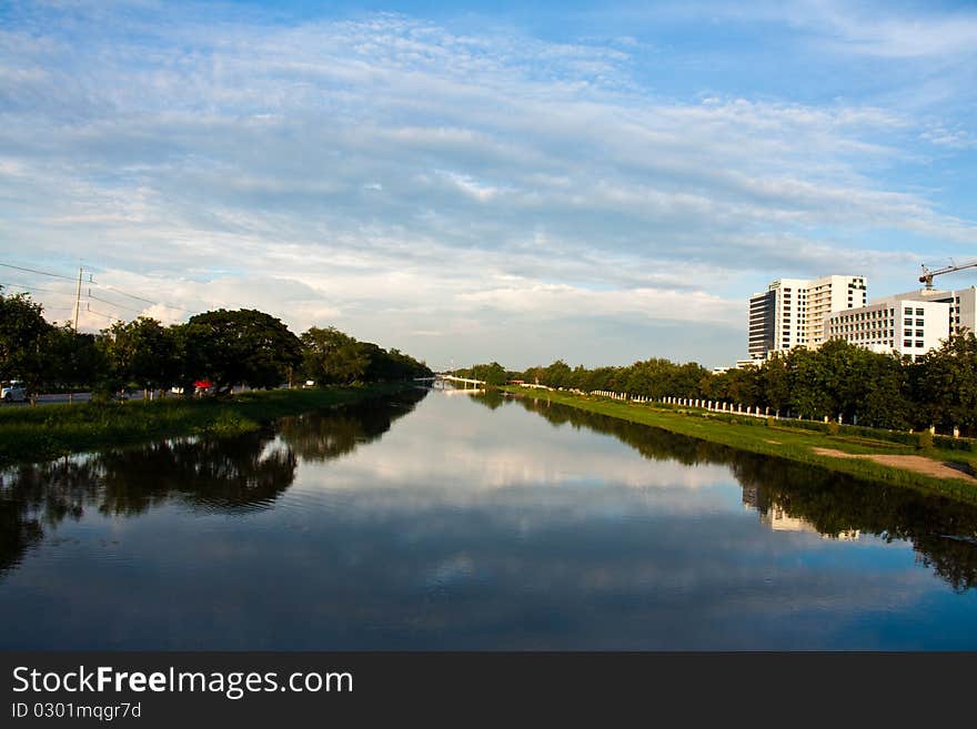 Landscape of the urban city. Landscape of the urban city