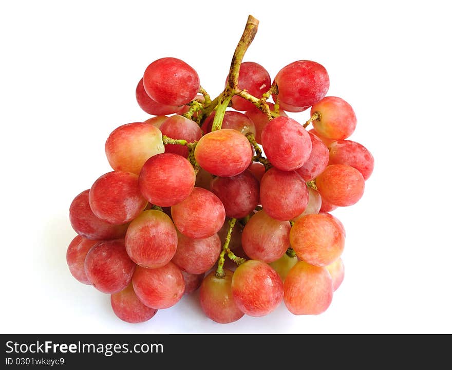 Red Grape isolated on white background