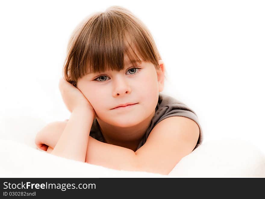 Portrait of a young girl. Portrait of a young girl