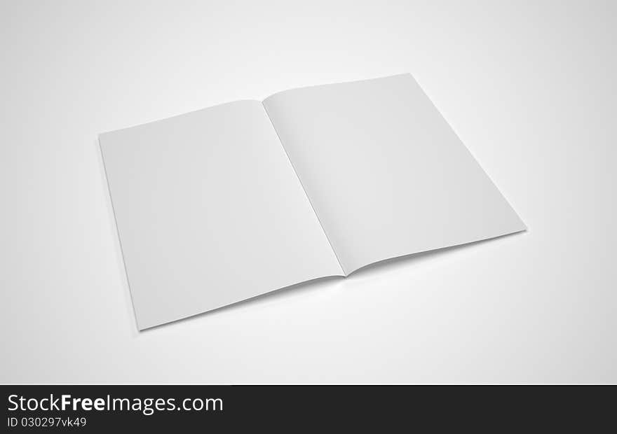 Blank sheets of notebook