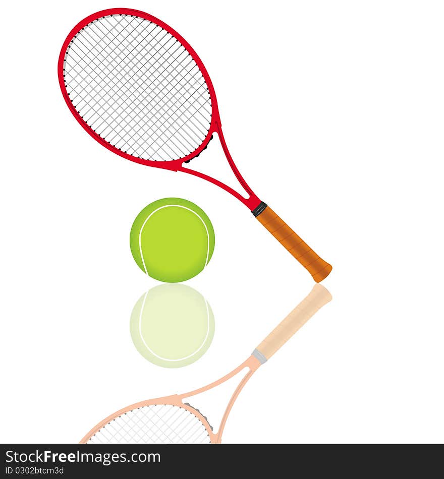 This image represents a tennis background concept card with tennis ball and a tennis racket. This image represents a tennis background concept card with tennis ball and a tennis racket