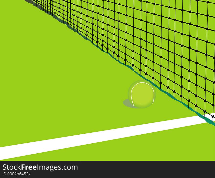 This image represents a tennis court. This image represents a tennis court