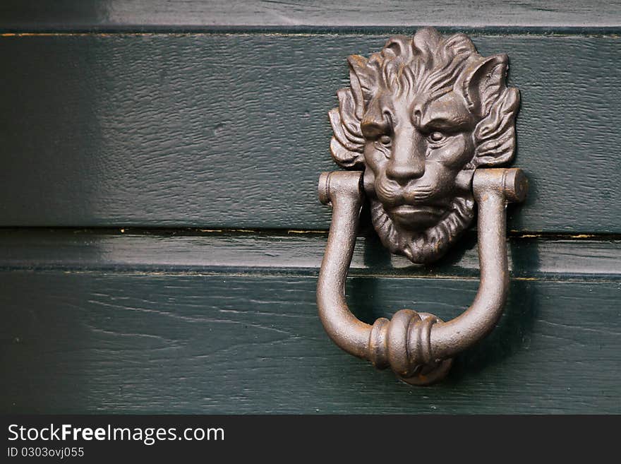 Heavy Italian Lion Door Knocker