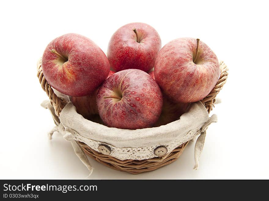 Red Apples In The Basket