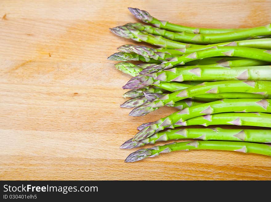 Group of organic asparagus produced in organic farm. Group of organic asparagus produced in organic farm