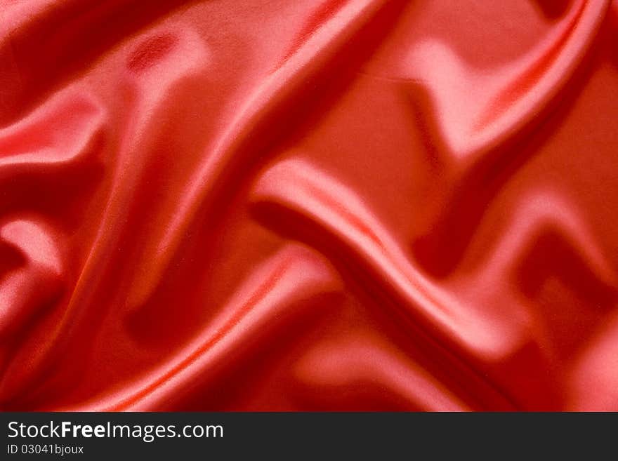 Red satin background; place for your object